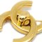 Gold Turnlock Brooch from Chanel 2