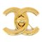 Große goldene Drehverschlussbrosche von Chanel 1