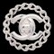 CHANEL Turnlock Brooch Pin Silver 97A 112337, Image 1