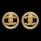 Chanel Turnlock Knopf Ohrringe Gold Clip-On 97P 151860, 2er Set 1