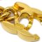 Goldenes Turnlock Kettenarmband von Chanel 4