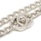 Silver Turnlock Chain Necklace from Chanel 2