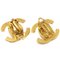 Small Clip-On Gold Turnlock Earrings from Chanel, Set of 2 3