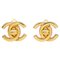 Petites Boucles d'Oreilles Clip-On Dorées de Chanel, Set de 2 1