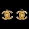 Chanel Turnlock Earrings Clip-On Gold Small 95A 120617, Set of 2, Image 1