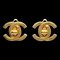 Chanel Turnlock Earrings Clip-On Gold Small 96P 120619, Set of 2 1