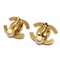 Small Clip-On Gold Turnlock Earrings from Chanel, Set of 3 3