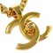 CHANEL Turnlock Goldkette Halskette 96P 78638 2