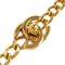 CHANEL Turnlock Gold Chain Necklace 96P 78638 4