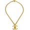 Turnlock Gold Chain Necklace Pendant from Chanel 2