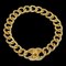 CHANEL Turnlock Gold Chain Pendant Necklace 96P 151293 1