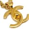 Goldene Turnlock Halskette mit Anhänger von Chanel 2