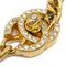 Turnlock Rhinestone Gold Chain Bracelet from Chanel 2