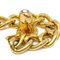 Turnlock Rhinestone Gold Chain Bracelet from Chanel 4