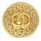 Gold Fretwork Paisley Brooch Pin from Chanel, 1995 1