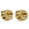 Clip-On Gold Button Earrings by Christian Dior, Set of 2 3
