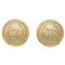 Clip-On Gold Button Earrings by Christian Dior, Set of 2 1