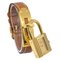 HERMES 1989 Kelly Uhr Gold Courchevel 151328 1