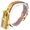 HERMES 1989 Kelly Uhr Gold Courchevel 151328 2