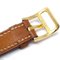 HERMES 1989 Kelly Uhr Gold Courchevel 151328 6