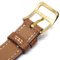 HERMES 1990 Kelly Watch Brown Courchevel 69681 7
