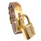 HERMES 1990 Kelly Watch Brown Courchevel 69681 1