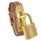 HERMES 1990 Kelly Uhr Gold Courchevel 123107 1