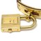 HERMES 1992 Kelly Uhr Gold Courchevel 67780 3