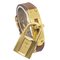 HERMES 1992 Kelly Uhr Gold Courchevel 67780 1
