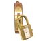 HERMES 1996 Kelly Uhr Gold Courchevel 151330 2