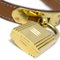 HERMES 1996 Kelly Uhr Gold Courchevel 151330 7