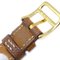 HERMES 1996 Kelly Uhr Gold Courchevel 151330 5