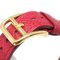 HERMES 1997 Kelly Watch Red Courchevel 160510, Image 4