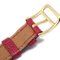 HERMES 1997 Kelly Watch Red Courchevel 160510 7