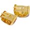 Orange Gold Enamel Cloisonne Ware Earrings from Hermes, Set of 2 3
