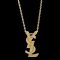 YVES SAINT LAURENT Gold Chain Pendant Necklace 18KYG 131465 1