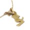 YVES SAINT LAURENT Gold Chain Pendant Necklace 18KYG 131465 3