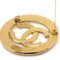 CC Cutout Brooch Gold from Chanel, 1994 4