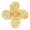 CHANEL★ 1995 Fretwork Paisley Brooch Gold 38918, Image 1