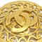 Fretwork Paisley Brooch in Gold from Chanel 3