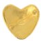 Broche con forma de corazón dorado de Chanel, 1995, Imagen 2