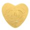 Broche con forma de corazón dorado de Chanel, 1995, Imagen 1