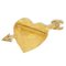 Goldene Herzbrosche mit Pfeil und Bogen von Chanel 2