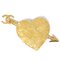Broche de corazón con arco y flecha dorado de Chanel, Imagen 1