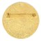 Medaillon Brosche in Gold von Chanel 2