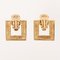 Quadratische Logo Ohrringe von Christian Dior, 7 . Set 2
