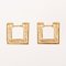 Quadratische Logo Ohrringe von Christian Dior, 7 . Set 7