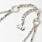 Collar de doble cadena de plata de Christian Dior, Imagen 5