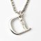 Collar de doble cadena de plata de Christian Dior, Imagen 4