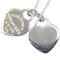 Lámpara colgante con etiqueta doble en forma de corazón de Tiffany & Co., Imagen 2